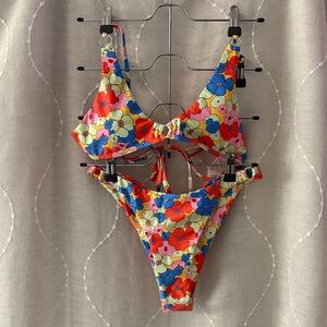 Colorful Floral Bikini Set